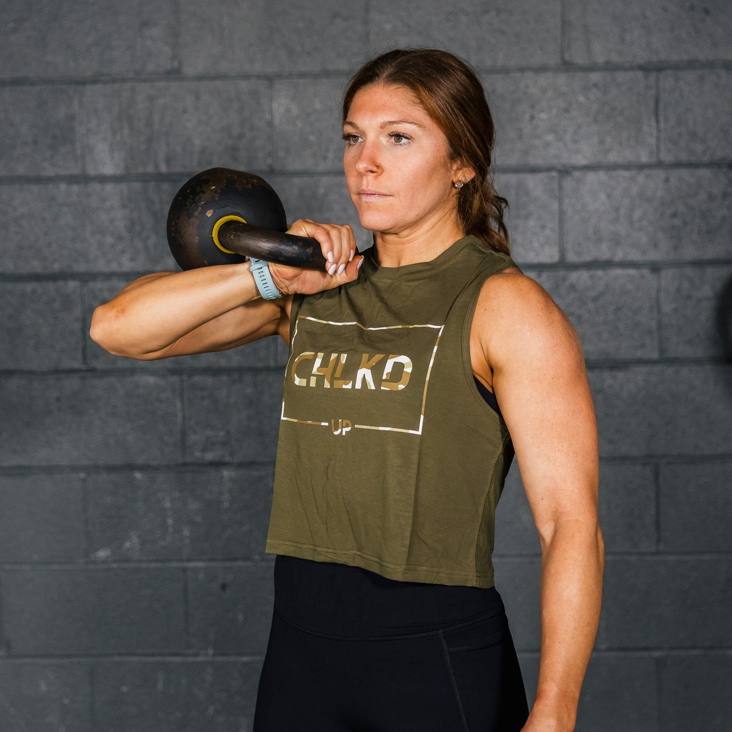 Momentum Crop - Camo Block