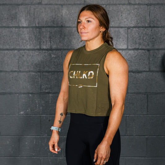 CHLKDUP Camo Block Performance Crop