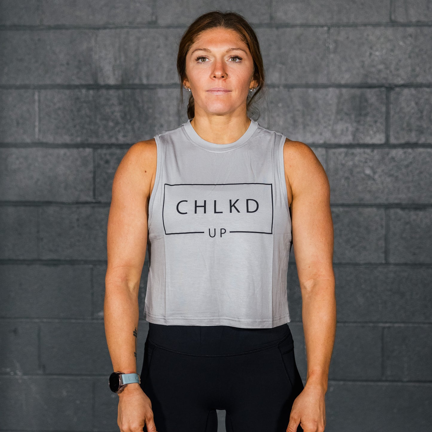 CHLKDUP OG Block Performance Crop